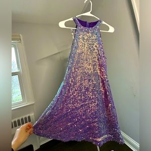 Purple sequin dress sz small